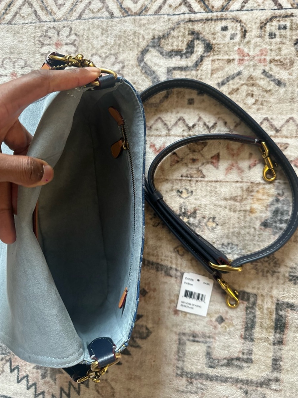 Coach Soft Tabby Signature Denim - Picture 4 of 4